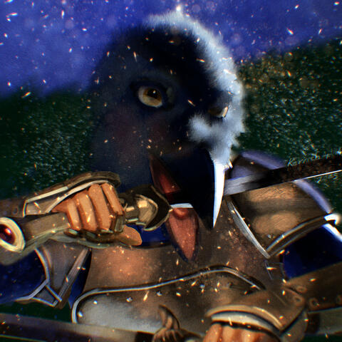 DnD TTRPG - Portraits - Knights A Kenku Knight is excited to doubly strike! 4h Program: Clip Studio Paint Brushes Houston Sharp oil thick brush